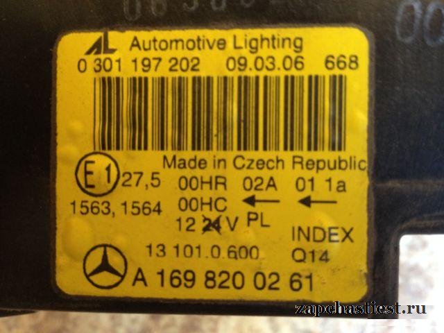 Передние фары Mercedes w169
