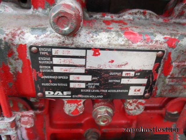 Двигатель двс XF315M DAF XF CF 430 E2 мех тнвд