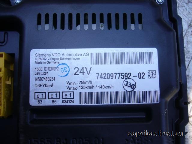 Комбинация приборов Renault Premium 2