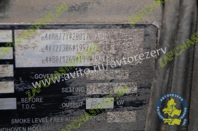 DAF XF Двигатель XE315 430 лс 2006 года