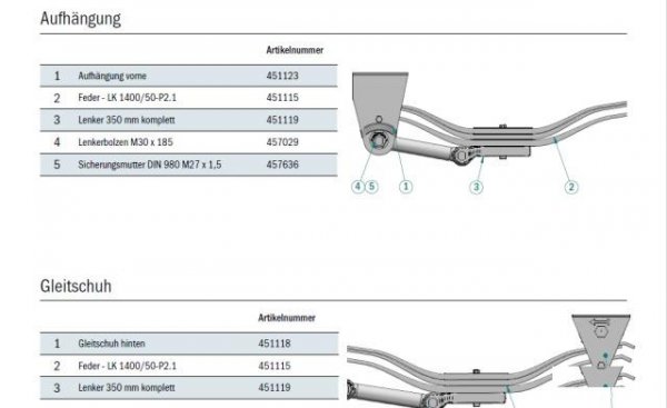 Рессора для Fliegl ASW fntxxx090090