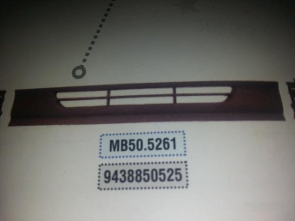 Спойлер бампера mercedes (9438850525)