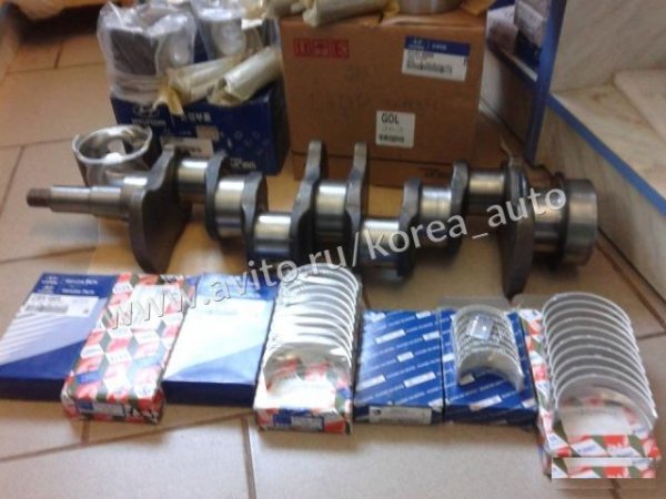 Коленвал двигателя D4AL на Hyundai County, HD72