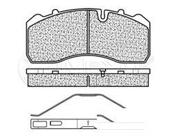 Meyle 025 290 9530 Колодки тормозные MAN mercedes