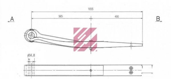 Рессора schmitz 5104700 / 1058100